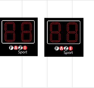 TABELA CRONOMETRARE PENTRU ATAC BASCHET, 24 SECUNDE, COD FPK2-20