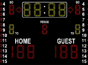 TABLEAU DE SCORE ÉLECTRONIQUE MULTISPORT, 1200X800x80 MM, CODE IS2-12-1016 (NOUVEAU)