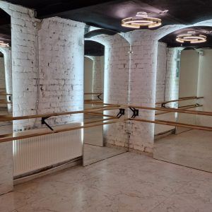 BARA DE BALET DUBLA , DIN FAG ,CU PRINDERE DE PERETE, 2,5 M, COD 113