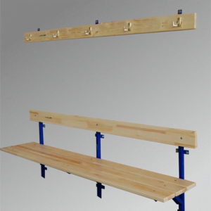 BANCA PENTRU VESTIAR,CU FIXARE DE PERETE,2 M LUNGIME,COD 224