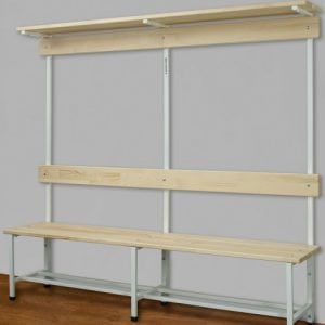 BANCA METALICA VESTIARE ,CU SPATAR SI SUPORT PENTRU GENTI,COD 207-GENTI