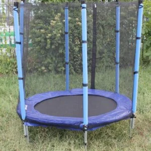 TRAMBULINA ELASTICA PENTRU COPII,CU PLASA PROTECTIE,140 CM,COD 1083