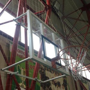 Consola de baschet cu fixare de stalpi ,inclusiv Panou mic plexiglass si inel,cod 887766