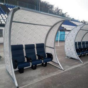 BANC DE TOUCHE PROFESSIONNEL POUR JOUEURS DE FOOTBALL, MODÈLE TOP, CODE 409-R-3 (S04442-3)