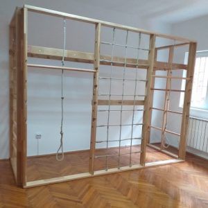 Kombi-Klapp-Turnwand aus Buche,artikelnr 2222