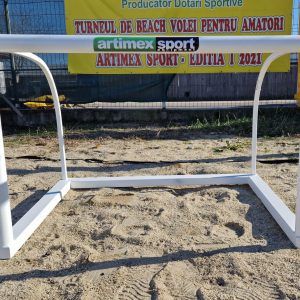 MINIPOARTA FOTBAL OTEL (1 BUCATA), PROFIL ROTUND 60 MM, 0.9X06 M - COD 407-MINI (NOU)