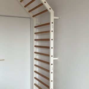 ESPALIER AVEC CÔTÉS EN MÉTAL ET BARRES EN BOIS, 2,4X0,9 M, CODE 277-45