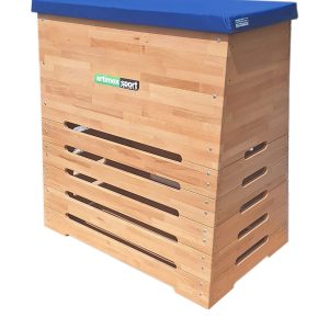 Lada trapezoidala din fag ,6 etaje,120x75 x120 cm, cod 219-6 (NOU)