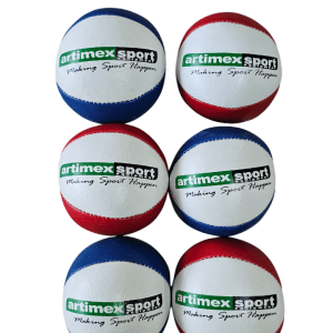 Minge de oina din piele sintetica – Artimex Sport, nivel școlar,circumferinta 20 cm, greutate 105 grame, cod 231-WO.