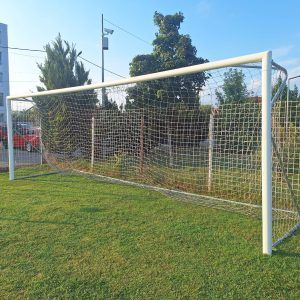PORTI FOTBAL MOBILE, CU SPATE OTEL , 7,32 X 2,44 M, 2 BUCATI, COD 405-2 (NOU)
